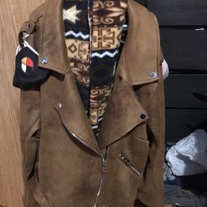 Large leather jacket not worn new